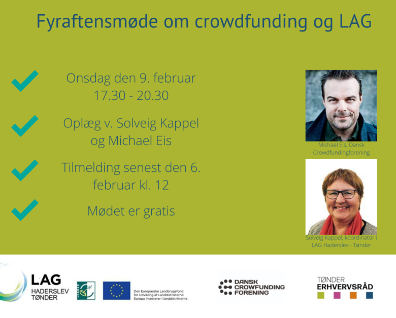 Fyraftensmøde om crowdfunding og LAG